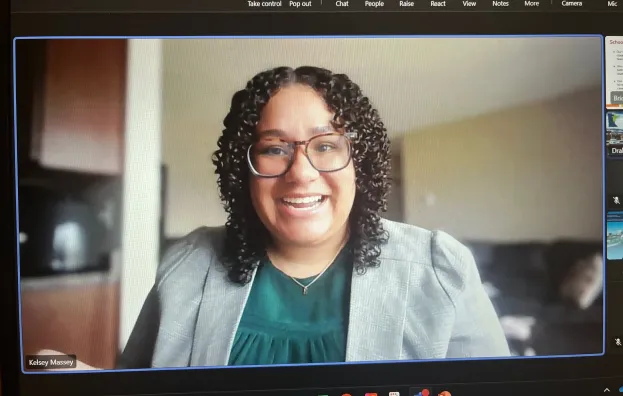 Achieve coordinator Kelsey Massey on CareerForce webinar 