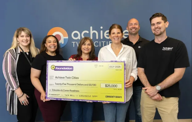 Achieve staff and Taco Bell Foundation reps