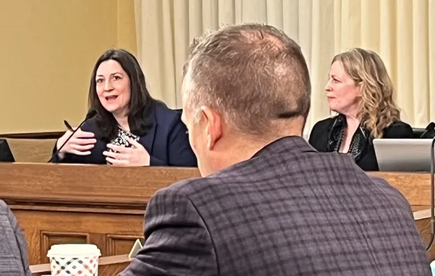 Kendra Engels testifies at state capitol