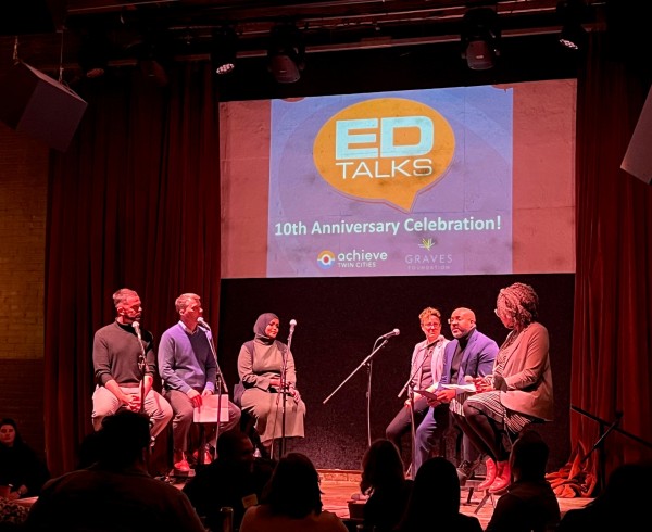 EDTalks event with participants on stage 