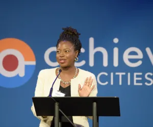 Achieve board chair Shamayne Braman at annual event