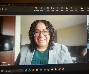 Achieve coordinator Kelsey Massey presents on CareerForce webinar