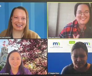 Lunchbreak with Achieve four panelists on screen