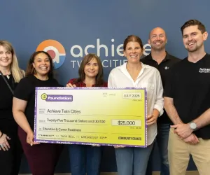Achieve staff with Taco Bell Foundation representatives 