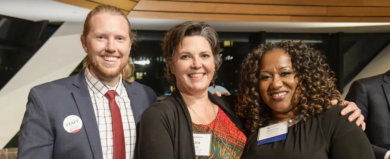 Achieve staff members Andrew, Nora and Arnise 