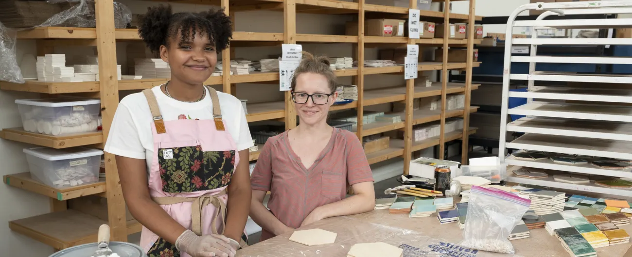 Intern and supervisor at Mercury Mosaics 