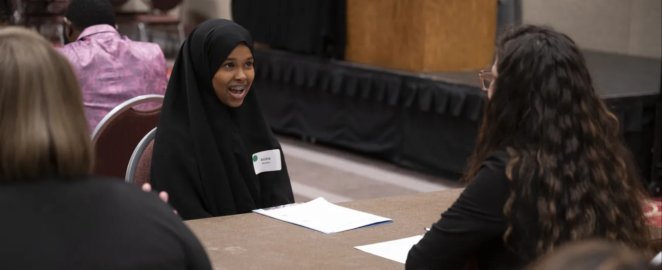 Young woman in hijab