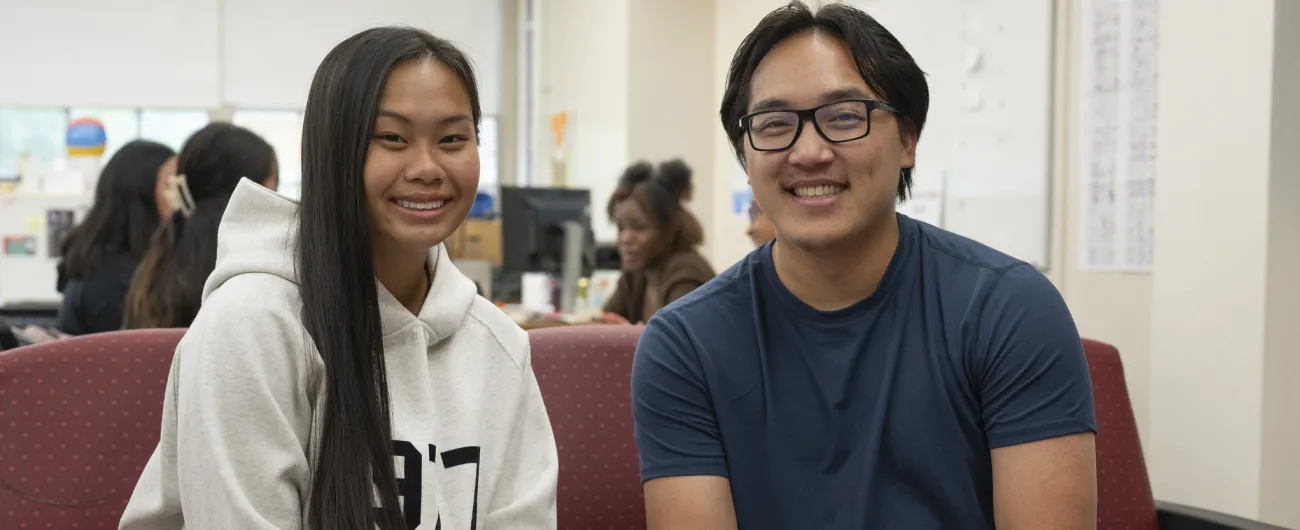 Camden High School coordinator and student