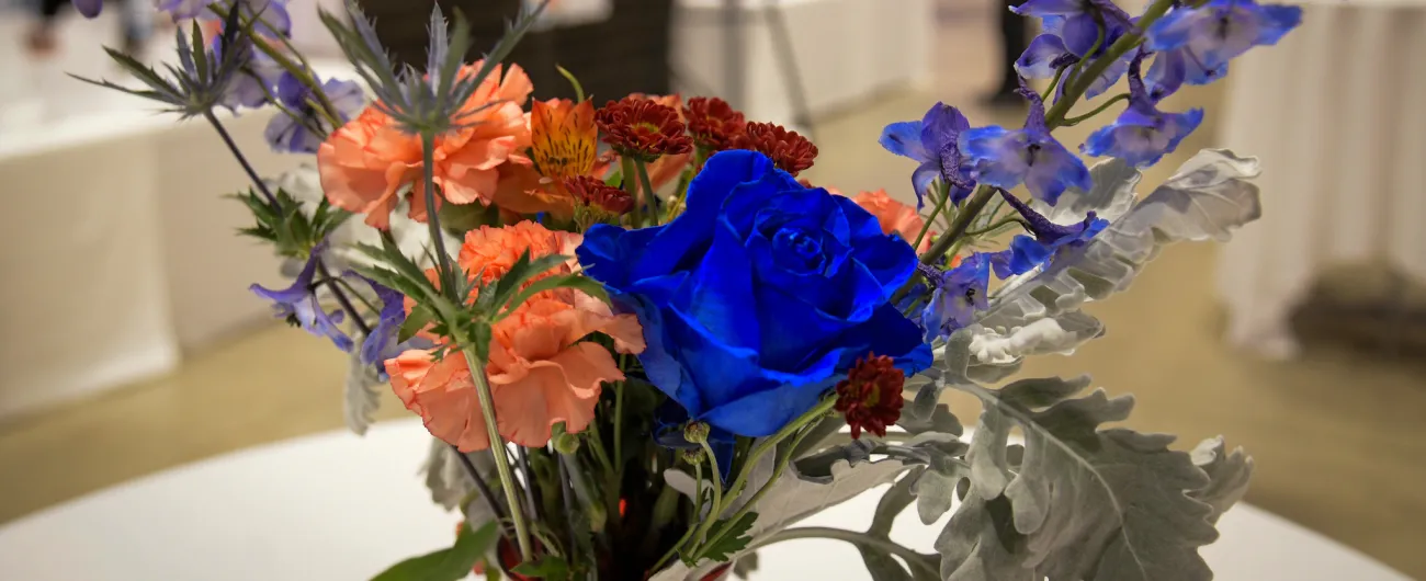 Event flowers on table