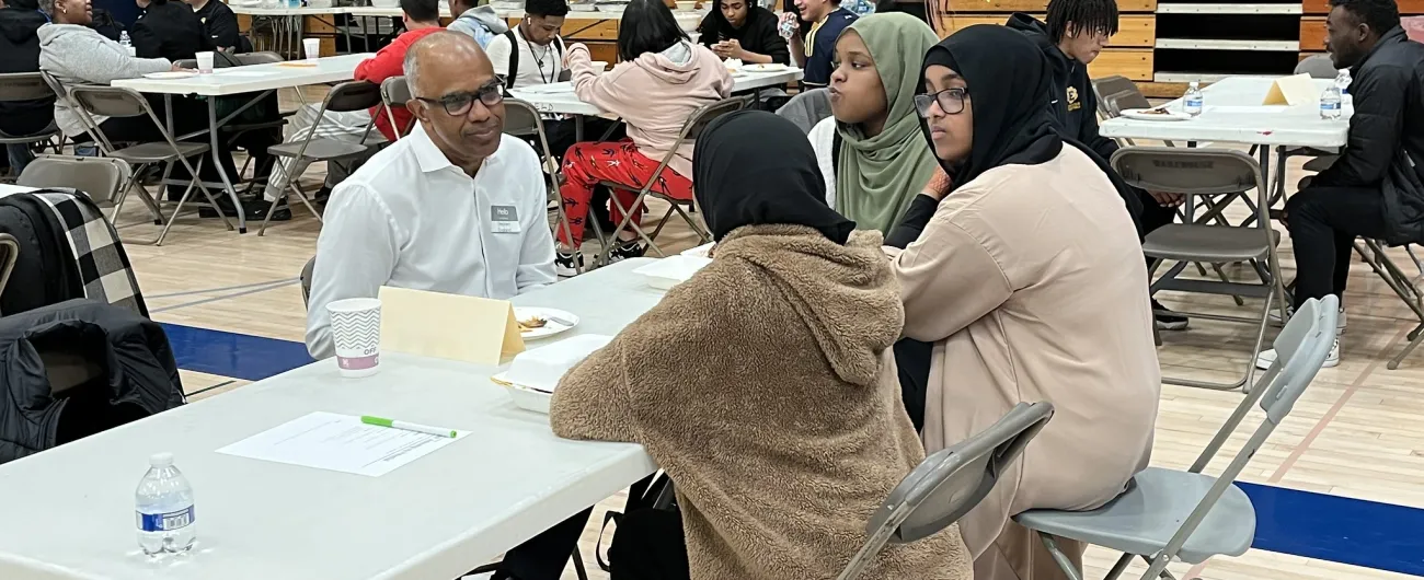 Edison male volunteer