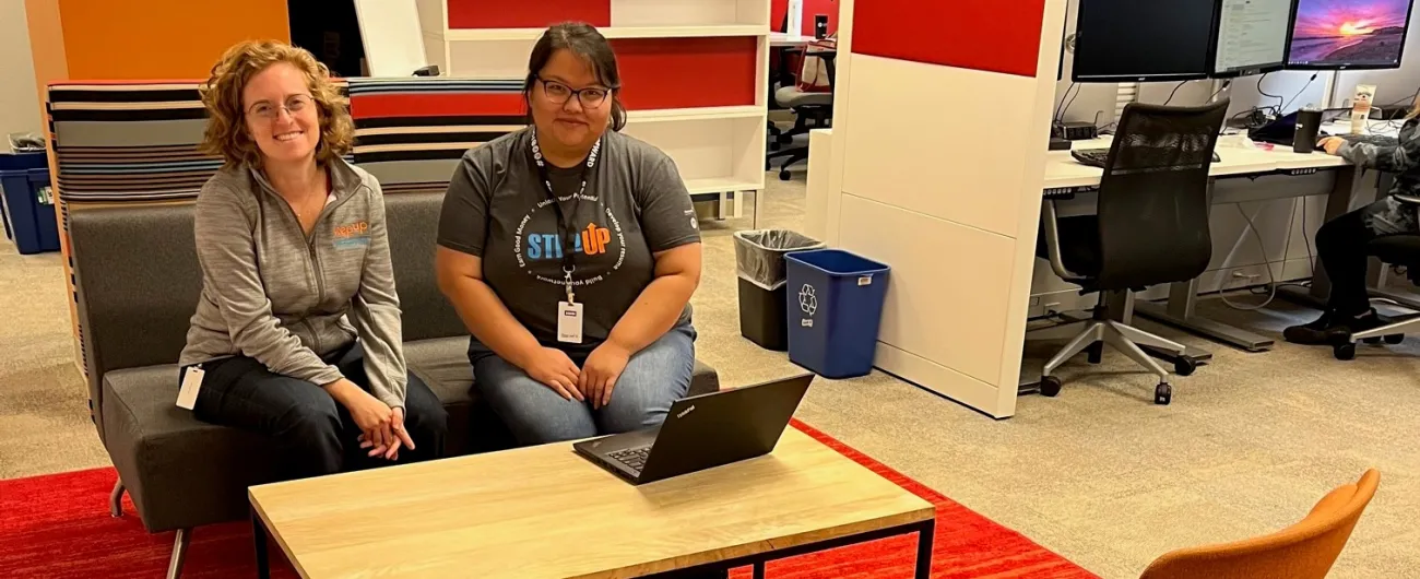 Achieve Twin Cities new office soft chair workspace